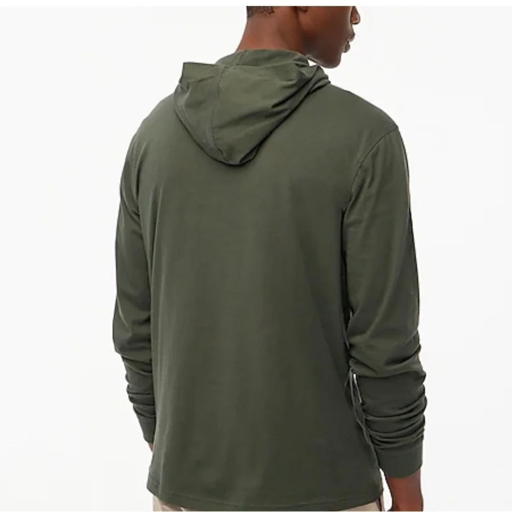 J. crew long sleeve cotton jersey hoodie size S